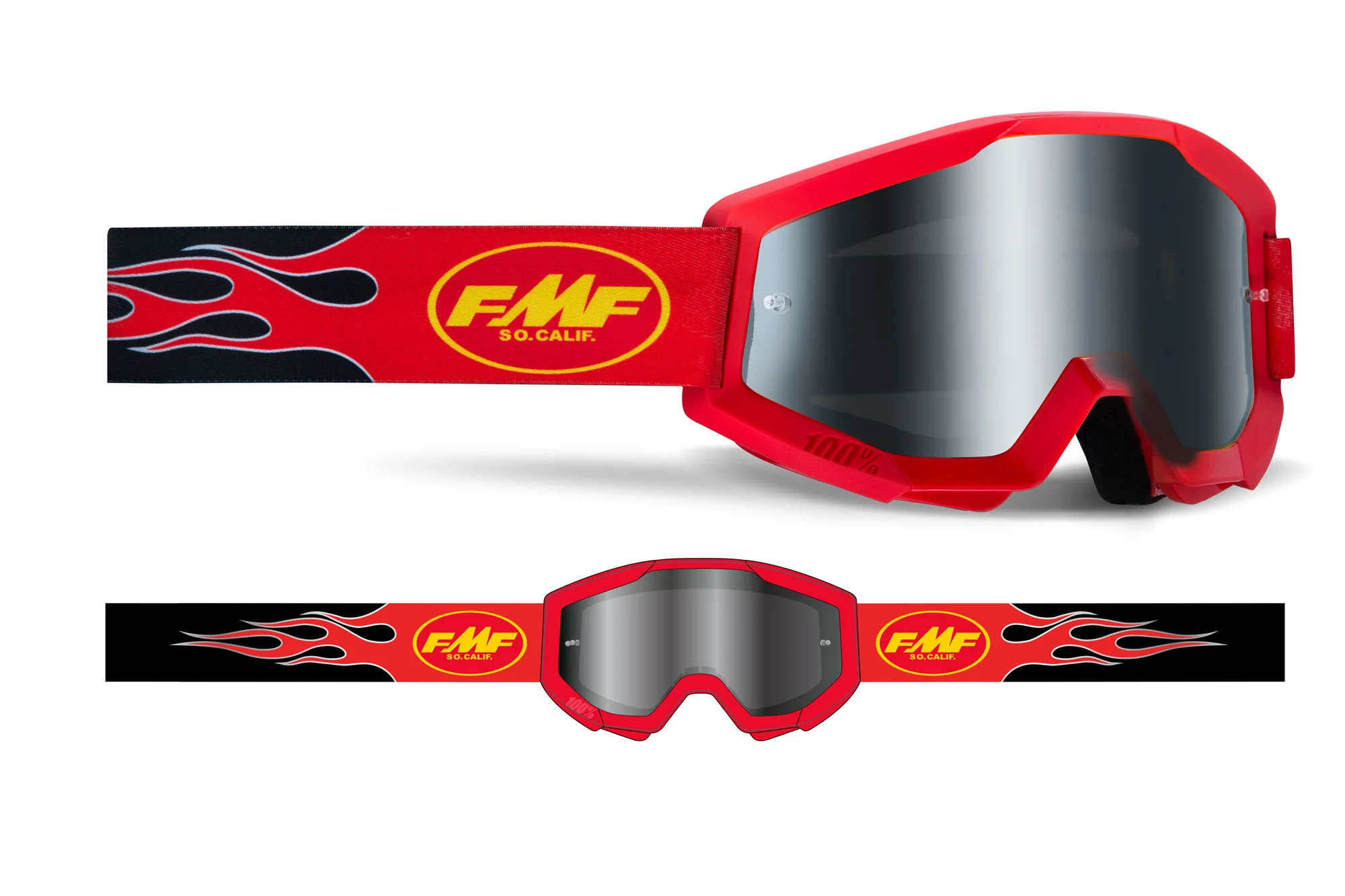 FMF POWERCORE Sand Goggle - Smoke - Image 7