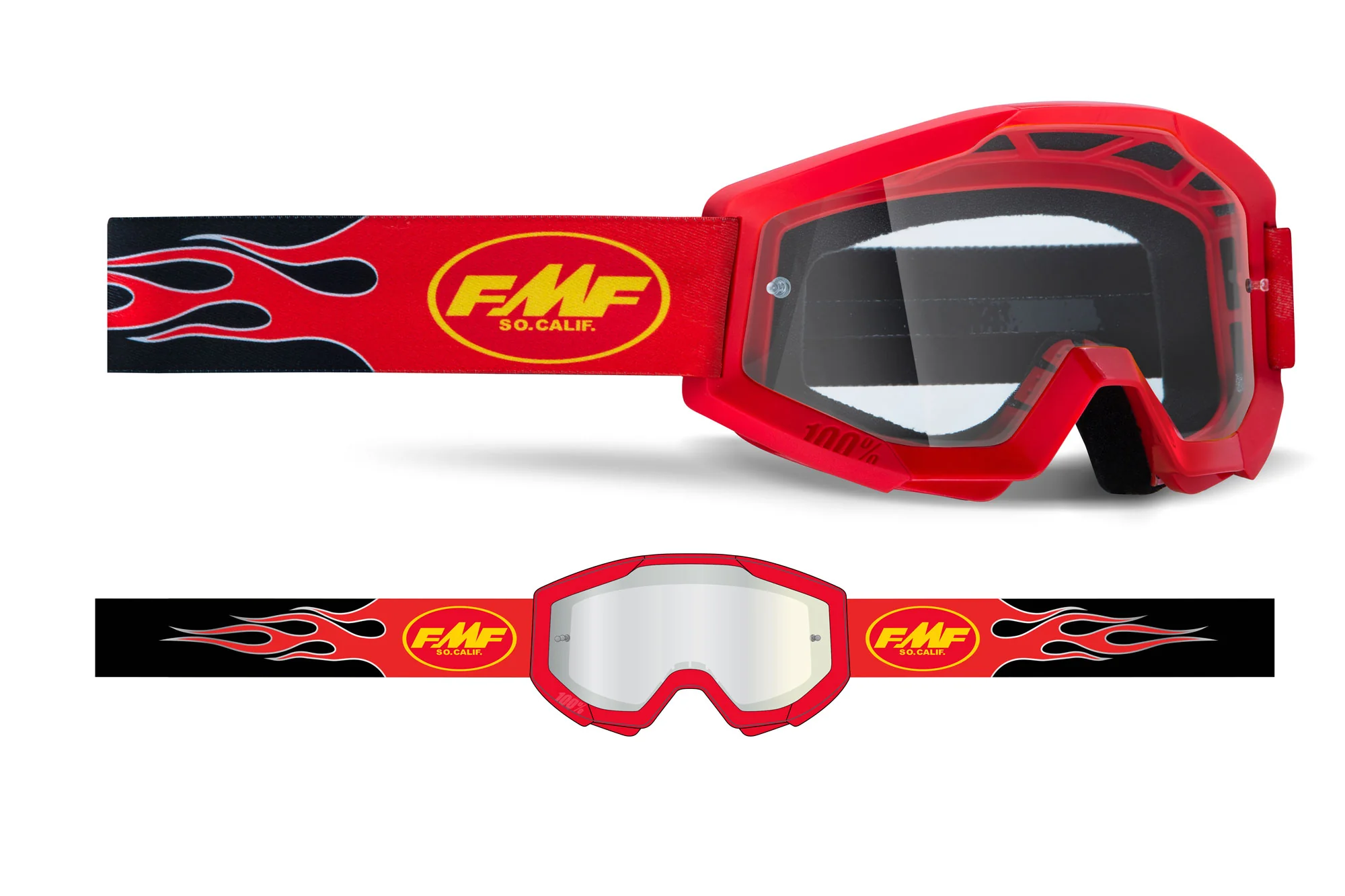 FMF POWERCORE YOUTH Goggle - Clear - Image 9