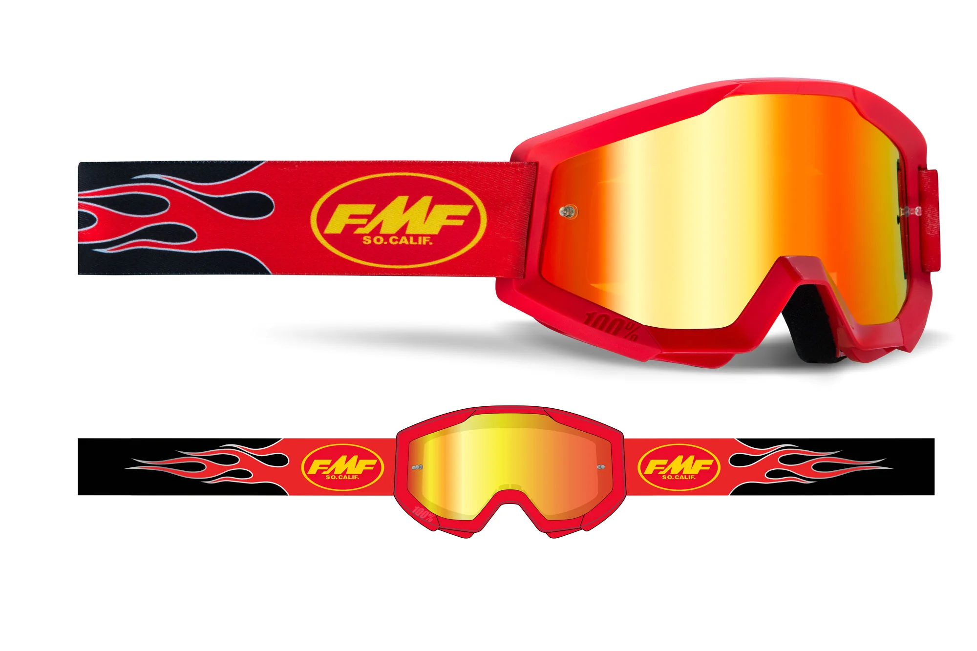 FMF POWERCORE YOUTH Goggle - Mirror - Image 10