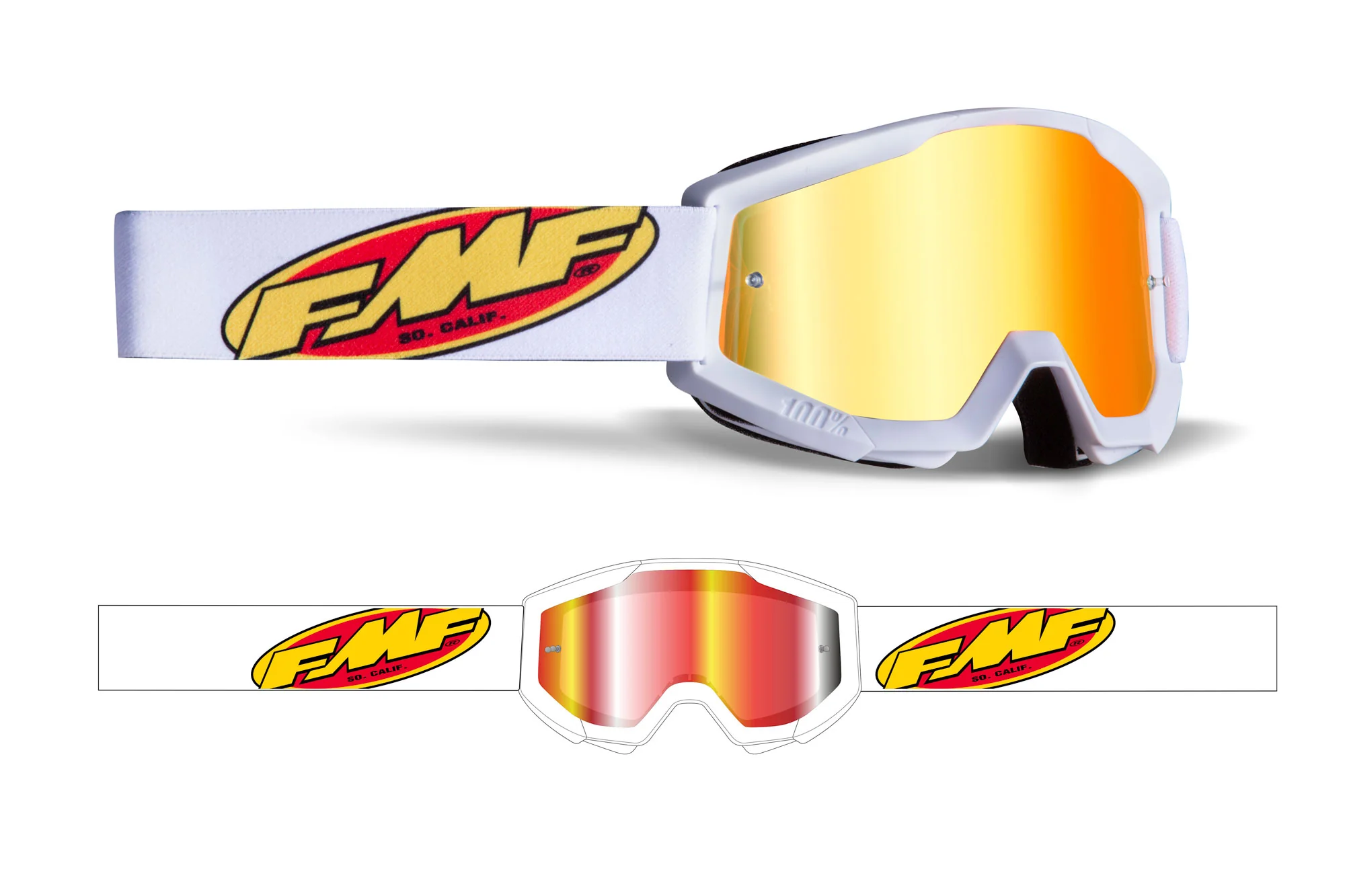 FMF POWERCORE YOUTH Goggle - Mirror - Image 12