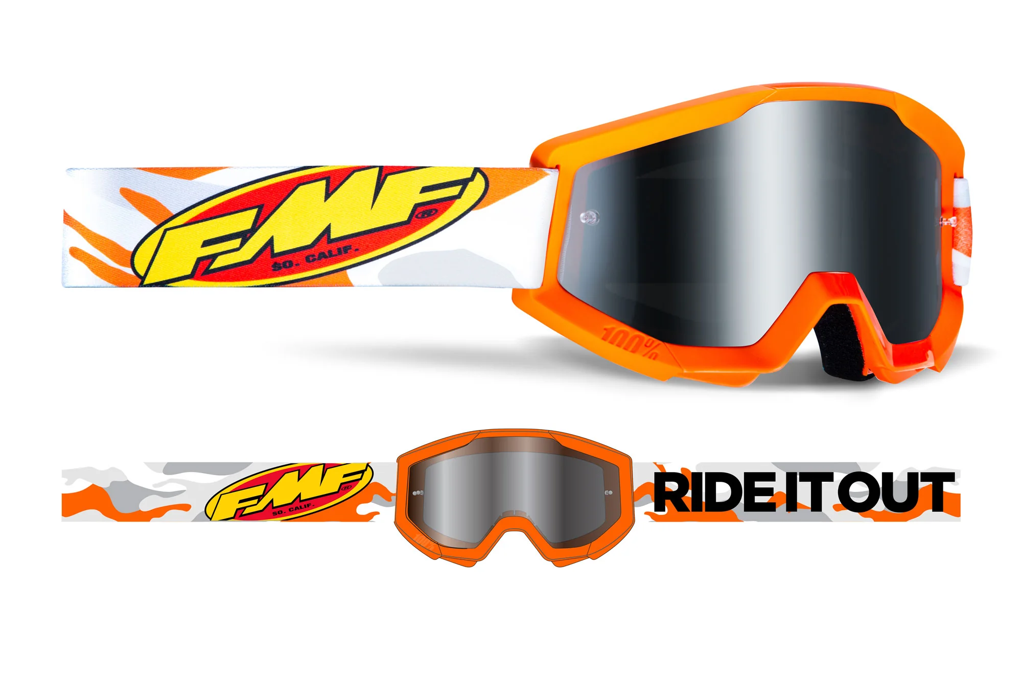 FMF POWERCORE YOUTH Goggle - Mirror - Image 4