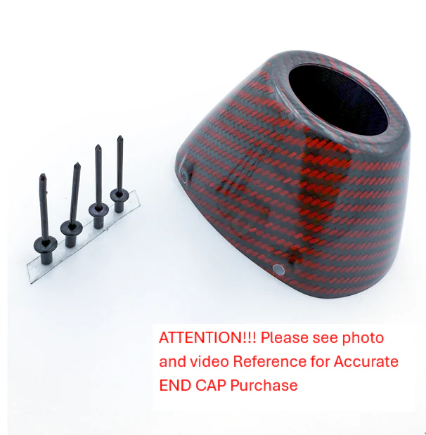 RED RCT EXTERNAL CARBON REPLACEMENT END CAP KIT 040695